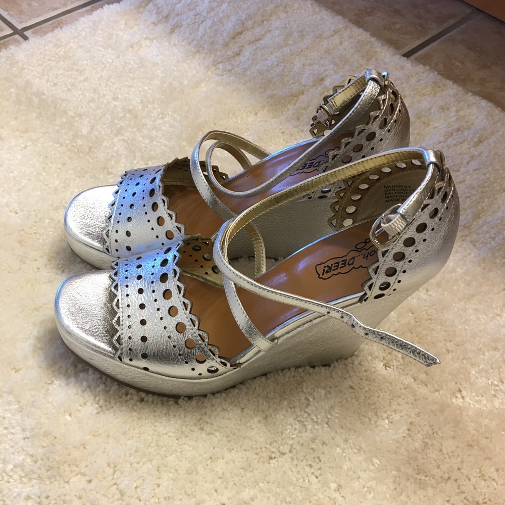 Oh Dear! Flatform wedge sandals. Brand new!